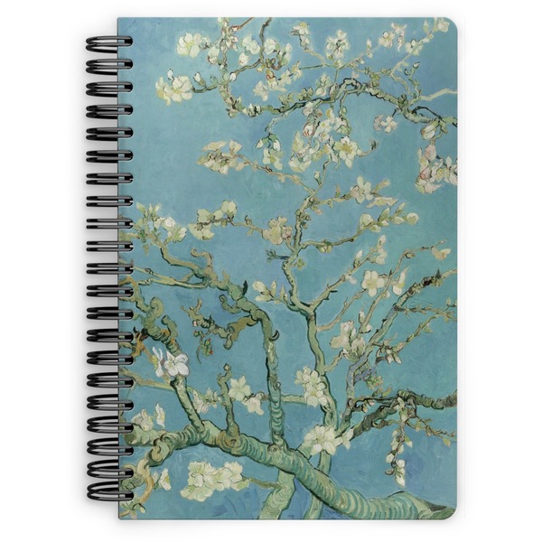 Custom Almond Blossoms (Van Gogh) Spiral Notebook - 7x10