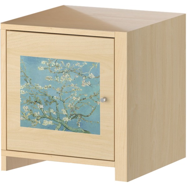 Apple Blossoms (Van Gogh) Square Wall Decal on Wooden Cabinet