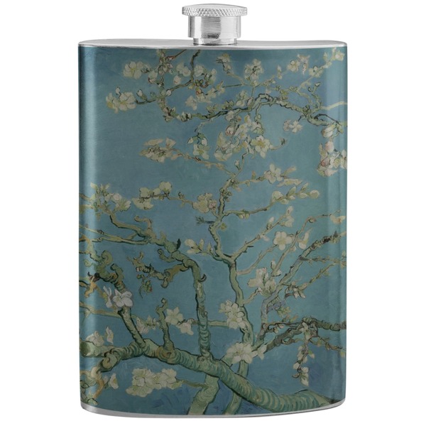 Custom Almond Blossoms (Van Gogh) Stainless Steel Flask