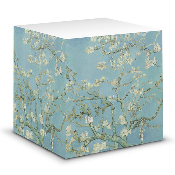 Custom Almond Blossoms (Van Gogh) Sticky Note Cube