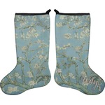 Almond Blossoms (Van Gogh) Holiday Stocking - Double-Sided - Neoprene