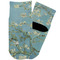 Apple Blossoms (Van Gogh) Toddler Ankle Socks - Single Pair - Front and Back
