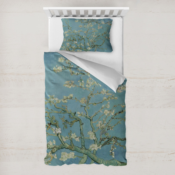 Custom Almond Blossoms (Van Gogh) Toddler Bedding Set - With Pillowcase