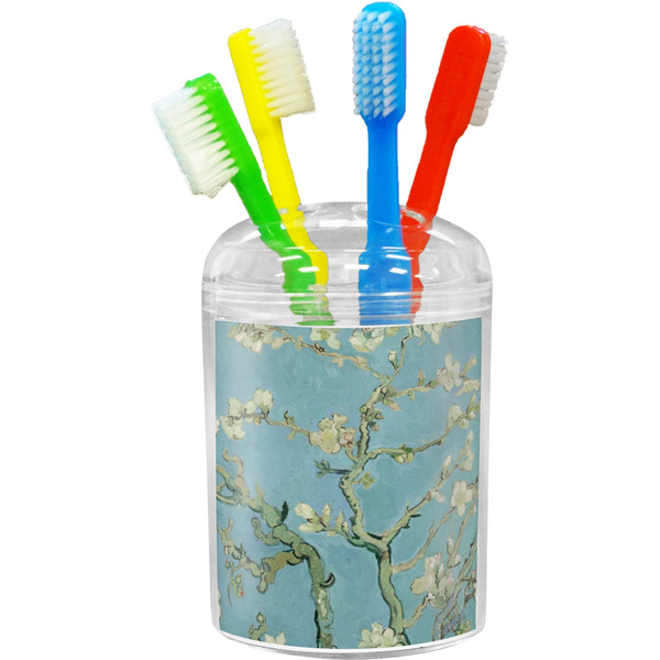 Custom Almond Blossoms (Van Gogh) Toothbrush Holder