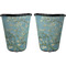 Apple Blossoms (Van Gogh) Trash Can Black - Front and Back - Apvl