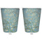 Apple Blossoms (Van Gogh) Trash Can White - Front and Back - Apvl