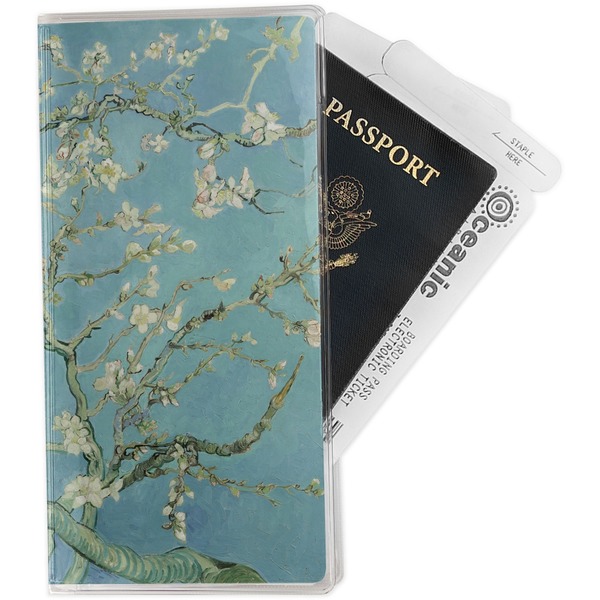Custom Almond Blossoms (Van Gogh) Travel Document Holder