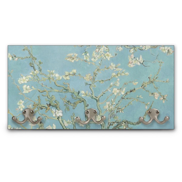 Custom Almond Blossoms (Van Gogh) Wall Mounted Coat Rack