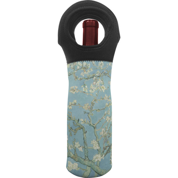 Custom Almond Blossoms (Van Gogh) Wine Tote Bag