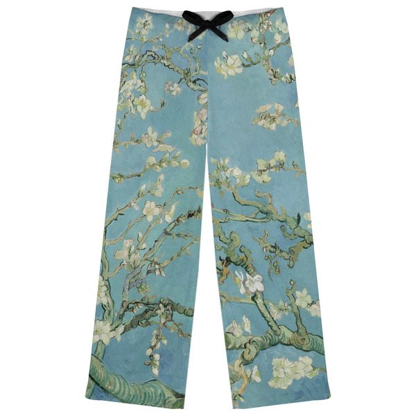 Custom Almond Blossoms (Van Gogh) Womens Pajama Pants - XS