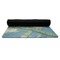 Apple Blossoms (Van Gogh) Yoga Mat Rolled up Black Rubber Backing