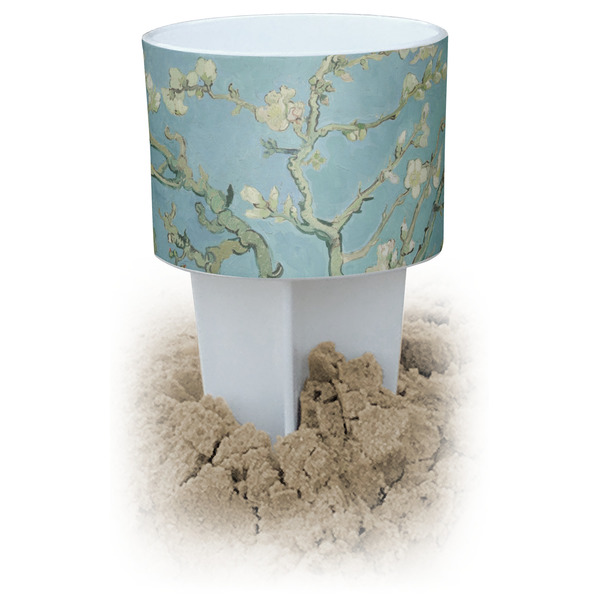 Custom Almond Blossoms (Van Gogh) Beach Spiker Drink Holder