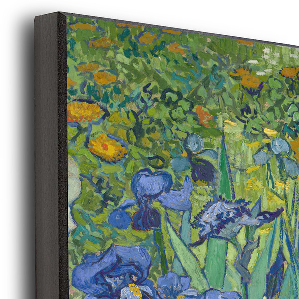 Irises (Van Gogh) 11x14 Wood Print - Closeup