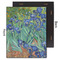 Irises (Van Gogh) 11x14 Wood Print - Front & Back View
