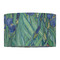 Irises (Van Gogh) 12" Drum Lampshade - FRONT (Fabric)