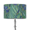 Irises (Van Gogh) 12" Drum Lampshade - ON STAND (Fabric)
