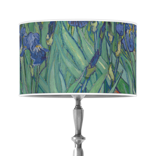 Custom Irises (Van Gogh) 12" Drum Lamp Shade - Poly-film