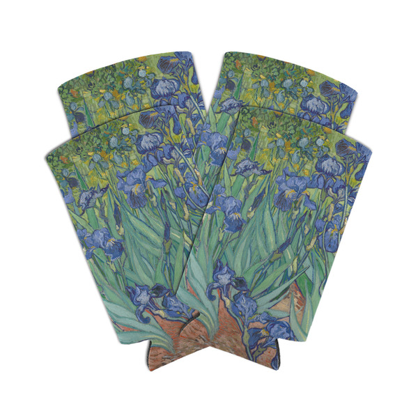 Custom Irises (Van Gogh) Can Cooler (tall 12 oz) - Set of 4