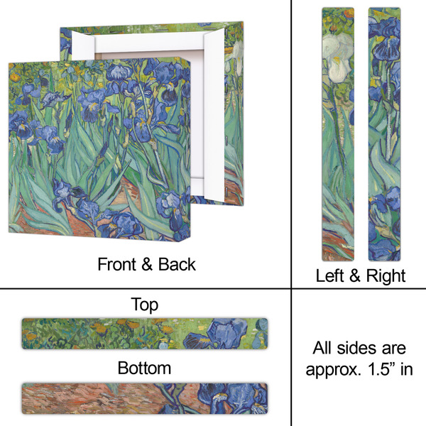 Irises (Van Gogh) 12x12 - Canvas Print - Approval