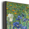 Irises (Van Gogh) 12x12 Wood Print - Closeup