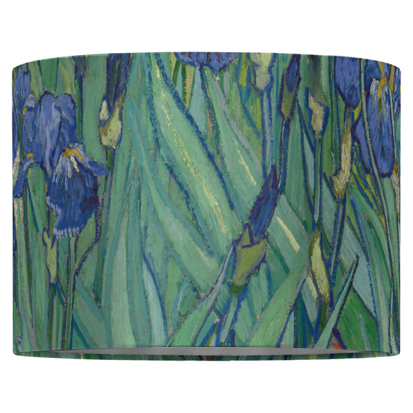 Irises (Van Gogh) 16" Drum Lampshade - FRONT (Fabric)