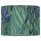 Irises (Van Gogh) 16" Drum Lampshade - FRONT (Fabric)