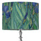 Irises (Van Gogh) 16" Drum Lampshade - ON STAND (Fabric)