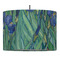 Irises (Van Gogh) 16" Drum Lampshade - PENDANT (Fabric)