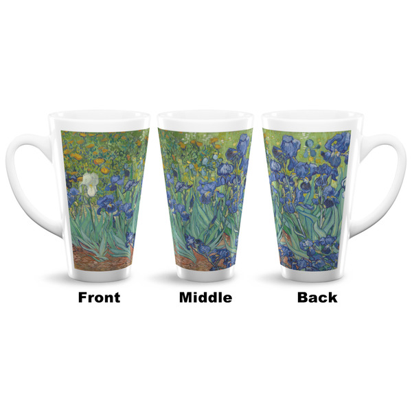 Irises (Van Gogh) 16 Oz Latte Mug - Approval