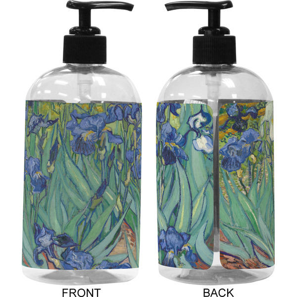 Irises (Van Gogh) 16 oz Plastic Liquid Dispenser (Approval)