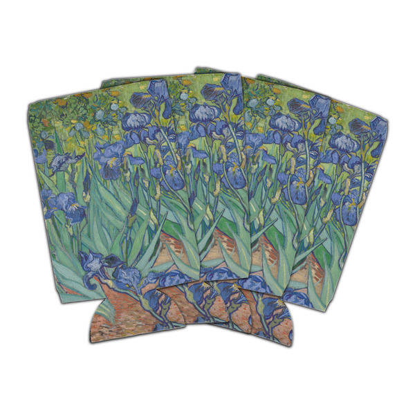 Custom Irises (Van Gogh) Can Cooler (16 oz) - Set of 4