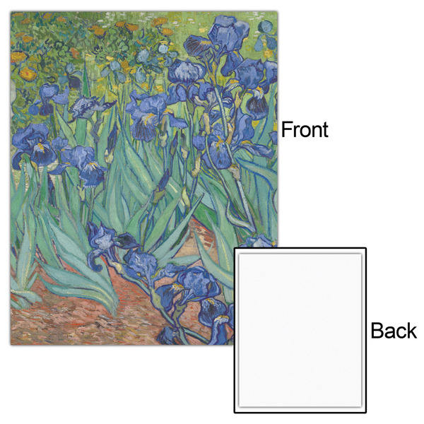 Irises (Van Gogh) 16x20 - Matte Poster - Front & Back