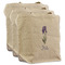 Irises (Van Gogh) 3 Reusable Cotton Grocery Bags - Front View