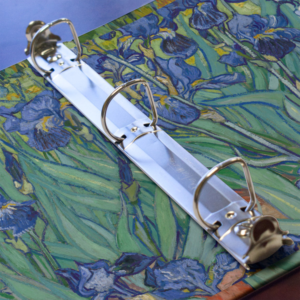 Irises (Van Gogh) 3 Ring Binders - Full Wrap - 1" - DETAIL