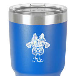 Irises (Van Gogh) 30 oz Stainless Steel Tumbler - Royal Blue - Single-Sided