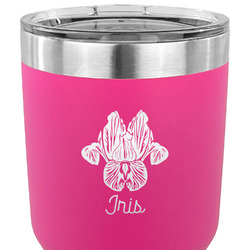 Irises (Van Gogh) 30 oz Stainless Steel Tumbler - Pink - Single Sided