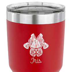 Irises (Van Gogh) 30 oz Stainless Steel Tumbler - Red - Single Sided