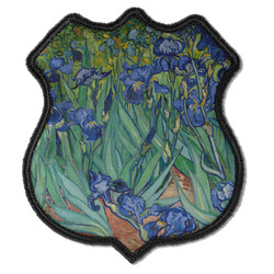 Irises (Van Gogh) Iron On Shield Patch C