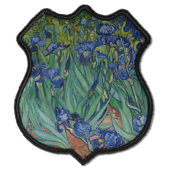Custom Irises (Van Gogh) Iron On Shield Patch C