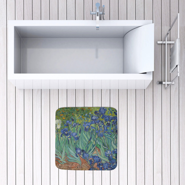 Irises (Van Gogh) 48x48 Foam Memory Mat - LIFESTYLE