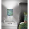 Irises (Van Gogh) 7 inch drum lamp shade - in room
