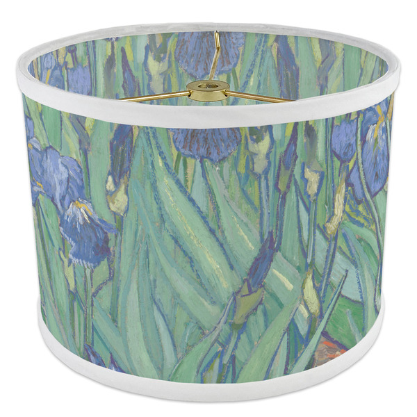 Irises (Van Gogh) 8" Drum Lampshade - ANGLE Poly-Film