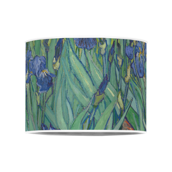 Irises (Van Gogh) 8" Drum Lampshade - FRONT (Poly Film)