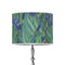 Irises (Van Gogh) 8" Drum Lamp Shade - Poly-film