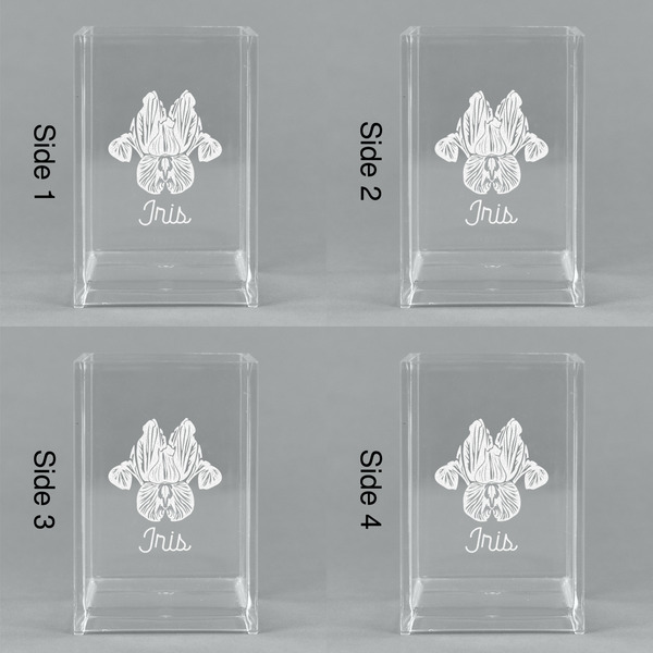 Irises (Van Gogh) Acrylic Pen Holder - All Sides