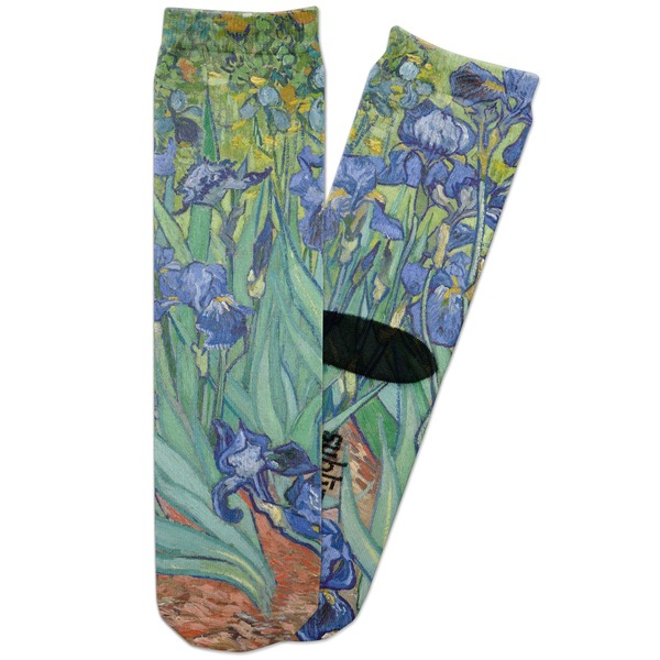 Custom Irises (Van Gogh) Adult Crew Socks