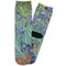 Irises (Van Gogh) Adult Crew Socks - Single Pair - Front and Back