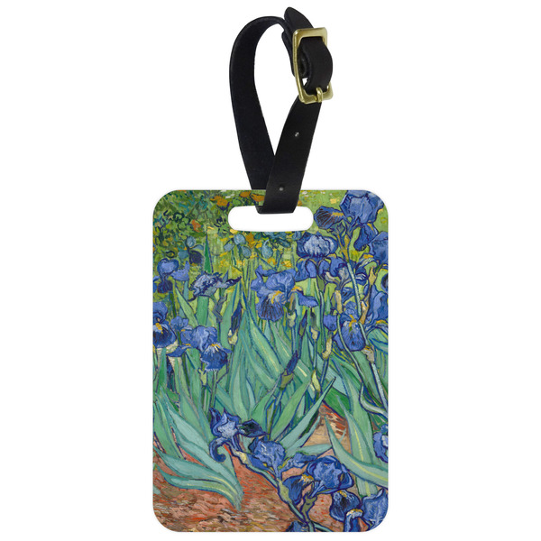 Custom Irises (Van Gogh) Metal Luggage Tag