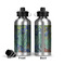 Irises (Van Gogh) Aluminum Water Bottle - Front and Back