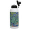 Irises (Van Gogh) Aluminum Water Bottle - White Front
